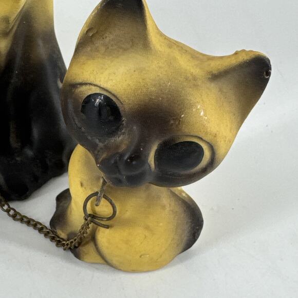 Siamese Cat w/ Kittens Ceramic Made In Japan Vintage MCM Figurines Free Shipping - Picture 5 of 13